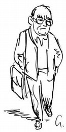 Nicholas Garland, self-portrait