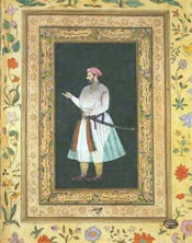 Ascribed to Balchand, Portrait of Mirza Abu'l Hasan 'Itiqad Khan, 1620-30. Museum no. IM.120-1921