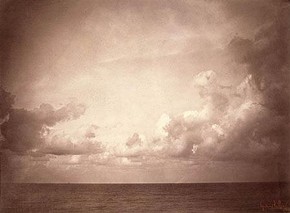 Seascape with Cloud Study, 1856/1857, albumen print from a collodion-on-glass negative, 29.2 x 40.3 cm, acquired by the British Museum in 1857 and transferred to the V&A in 2000. Museum no. E.1339-2000