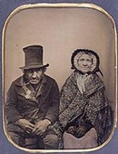 Anonymous, 'Veteran of Waterloo and his Wife', about 1850-60