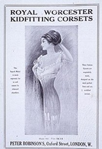 'Royal Worcester Kidfitting Corsets', printed advertisement, 1911