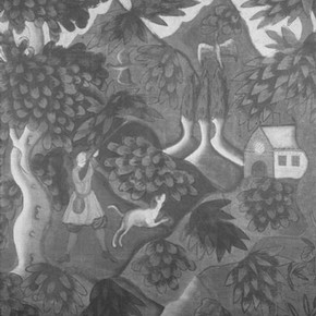 Landscape with Hunter by unknown artist. Museum no Loan:Eggar.3