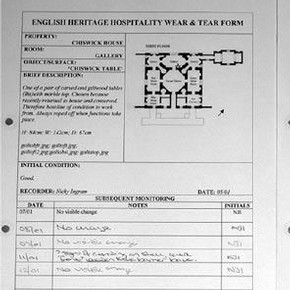 English Heritage Wear & Tear Form