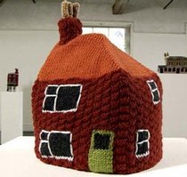 'Knitted Homes of Crime', Freddie Robins, 2002. © Douglas Atfield