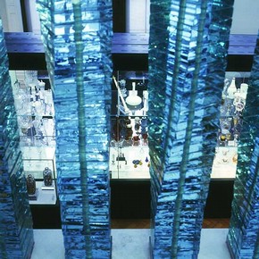 View from the glass staircase in the Glass Gallery