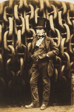 Robert Howlett, 'Isambard Kingdom Brunel and the Launching Chains of the Great Eastern', 1857. Museum no. 246-1979