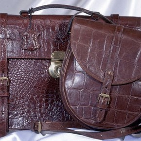 Briefcase and bag by Mulberry, 1996, Museum no. T.130-1996