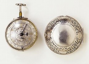 Watch and case, England, about 1700. Museum no. 1362-1904