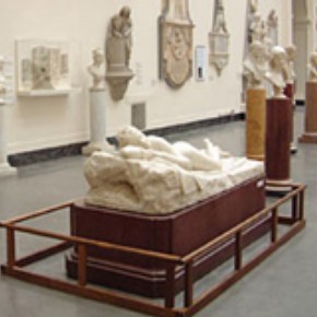 Object in the Sculpture gallery, Room 50a, protected by a physical barrier
