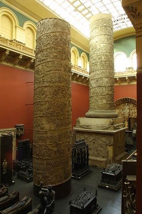 The Cast Courts are domainated by the two-part cast of Trajan's Column