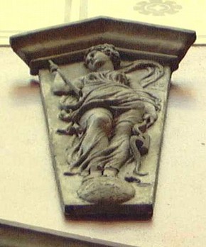 Plaster cast of a relief from the Fountain of the Innocents by Jean Goujon, 19th century. Museum no. REPRO:1883-116