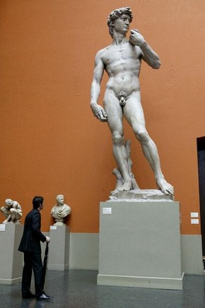 Plaster cast of Michelangelo's David, 1856