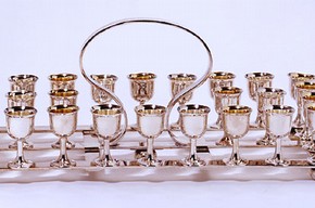 Travelling communion set, about 1926. Museum no. LOAN:WESLEY'S CHAPEL.2:27-2004