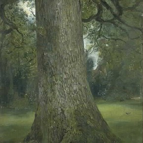 'Study of the Trunk of an Elm Tree' by John Constable, about 1821, Museum no. 786-1888
