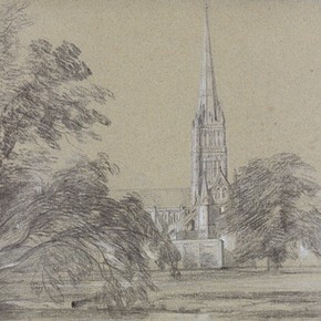 'Salisbury Cathedral' by John Constable, 1811, Museum no. 292-1888