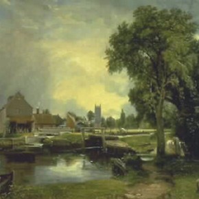 'Dedham Lock and Mill' by John Constable, 1820, Museum no. FA.34