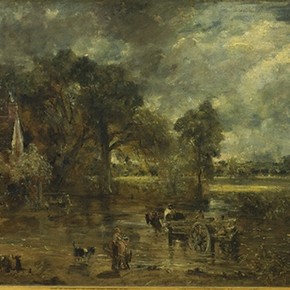'Study for the Haywain' by John Constable, about 1821, Museum no. 987-1888