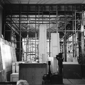 Figure 1. Dismantling of a period room in the British Galleries.