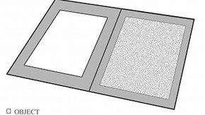 Figure 1: Typical Museum Board mount. Illustration by D. Norman.