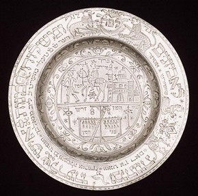 Purim Plate, 1771. Museum no. M.127-1913Purim Plate, 1771. Museum no. M.127-1913