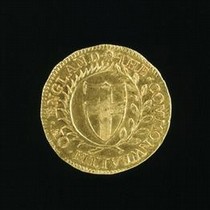 Sovereign Coin of the Commonwealth, England, about 1653. Museum no. M.946-1882