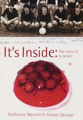 Katharine Meynell and Eleanor Rose (designer), cover to It’s Inside (authors Katharine Meynell and Alistair Skinner), London, Marion Boyars, 2005