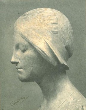 Bust, George Frampton, early 1900s. Museum no. AAD/1988/13/892