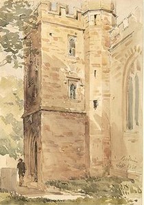 Sketchbook page, John Dibblee Crace, 1880. Museum no. AAD/2000/15/5