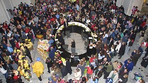 Visitors at a friday late event