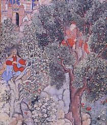 Painting from the Hamzanama, Mughal India, 16th century