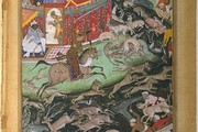 'A Royal Hunt near Lahore', about 1590. Museum no. IS 2-1896 55/117