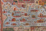 Kashmir shawl (detail), about 1870. Museum No. IS 31-1970, given by Mrs Estelle Fuller