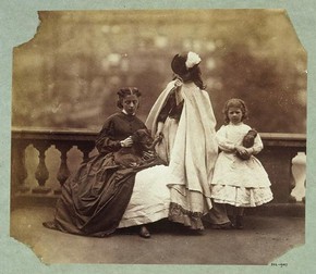 Lady Clementina Hawarden, Isabella Grace, Clementina Maude and Elphinstone Agnes, about 1862-3. Museum no. PH.302-1947.