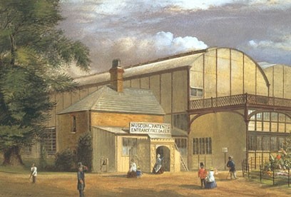 Exterior of Brompton Boilers by A. Lanchenick. Museum no. 2816.