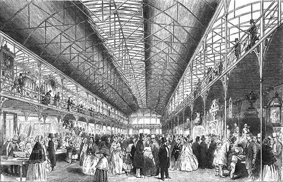 Interior of the South Kensington Museum, 1857. Museum no. PP 6 B.