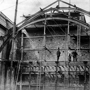 Construction of the South Court.