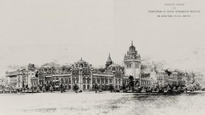Design for the South Kensington Museum, by Aston Webb, 1891.