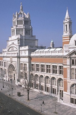 The Cromwell Road façade of the Victoria and Albert Museum.