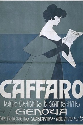Figure 4. Caffaro, by Franz Laskoff, Museum No. E1414-1963, on display in the exhibition. Photograph by Mike Webber.