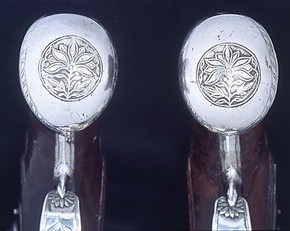 Underside view of pistols made for Tipu Sultan. Museum no. IS.55-2005