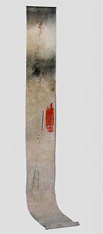 Diasporas, Norma Starszakowna, 2005, white silk organza, screen-printed pigments and heat reactives