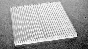 Figure 2. Slotted base for supporting perspex wedges. Photography by Simon Fleury