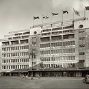 John Lewis, Oxford Street, London. Slater, Moberly & Uren, with Franz Singer, 1939. Photograph, about 1955. John Lewis Partnership Archive Collection