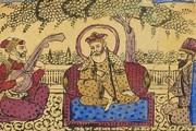 'Guru Nanak with Mardana and Bala', about 1875. Museum no. IM.2(125)-1917