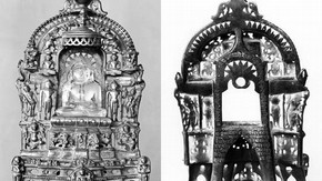 Shrine with crystal image of Parsvanatha, Gujarat, western India, 1515. Museum no. IM.3-1939