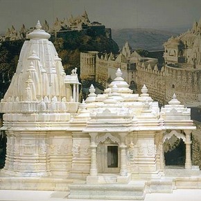 Model of a Jain temple, Shree M.P. Trivedi, 20th century. Reproduced with permission of the Oshwal Association of the UK