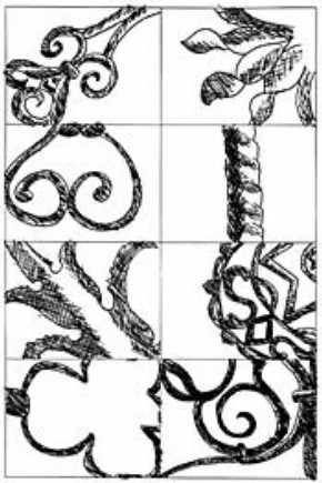 Details of motifs in the Ironwork gallery