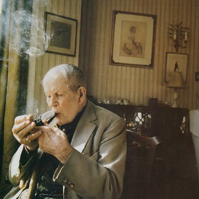 Basil Robinson at home.