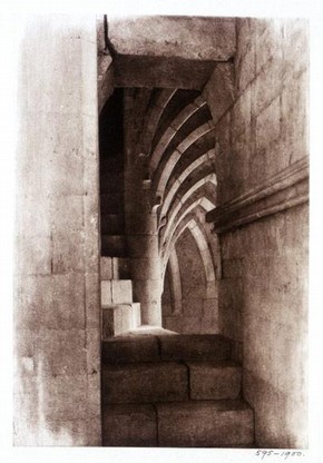 Frederick H. Evans, 'Lincoln Cathedral: Stairway in South-West Turret', photogravure, 1895. Museum no. PH.595-1900