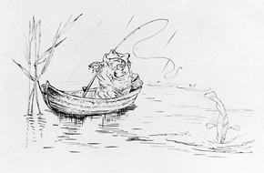 Beatrix Potter, 'A frog he would a-fishing go', 19th century. Linder Bequest LB 1040 (BP 507m) © Frederick Warne